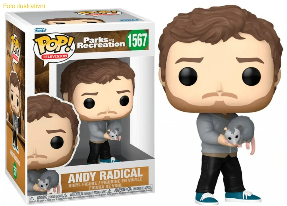 Funko Pop! 1567 Parks and Recreation Andy Radical (Funko)
