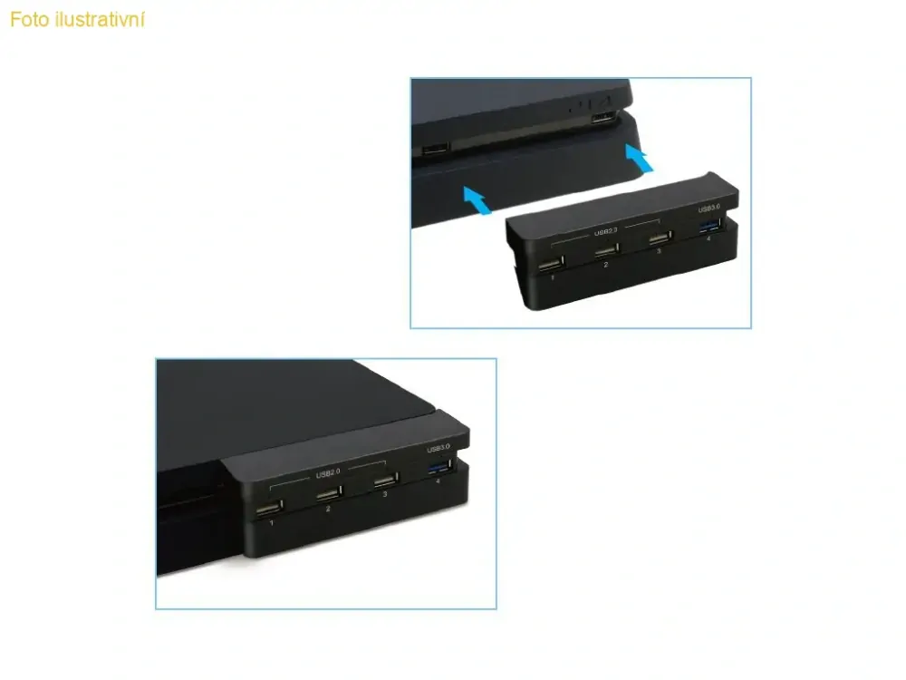 DOBE TP4-821 USB Hub pro PlayStation 4 Slim (PS4)
