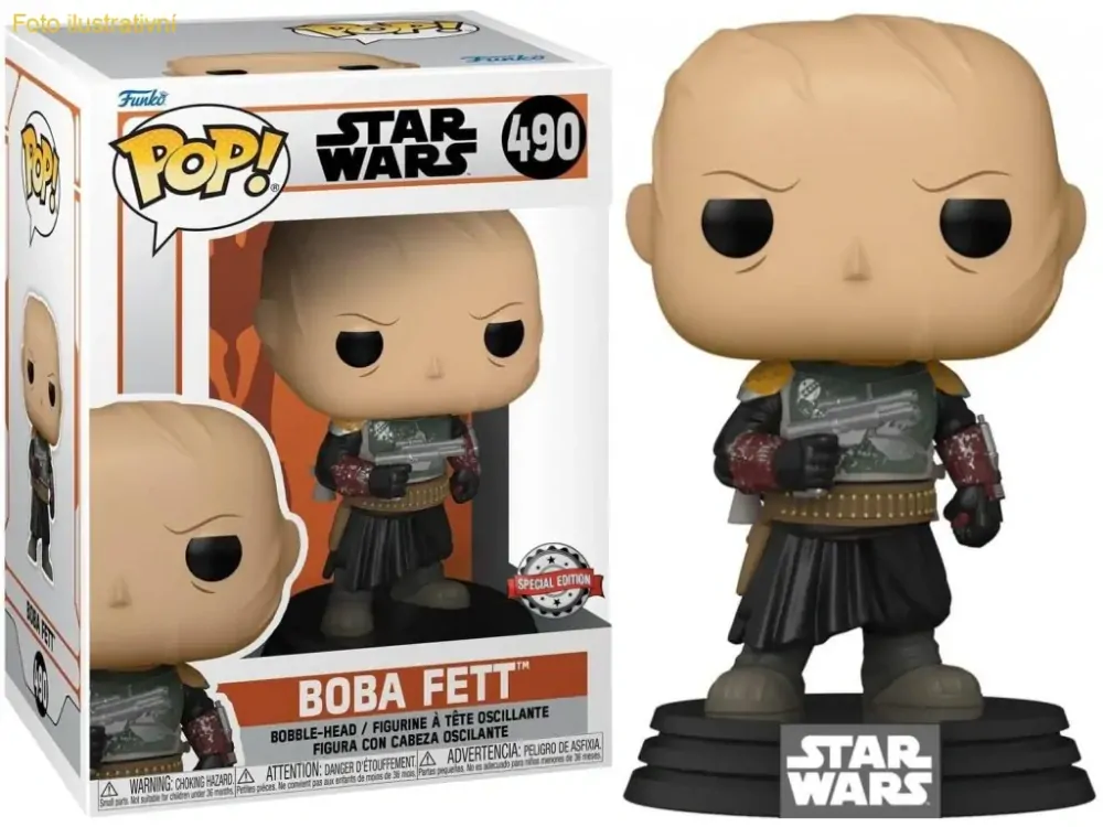 Funko POP! 490 Star Wars: Boba Fett w/o helmet Special Edition (FUNKO)