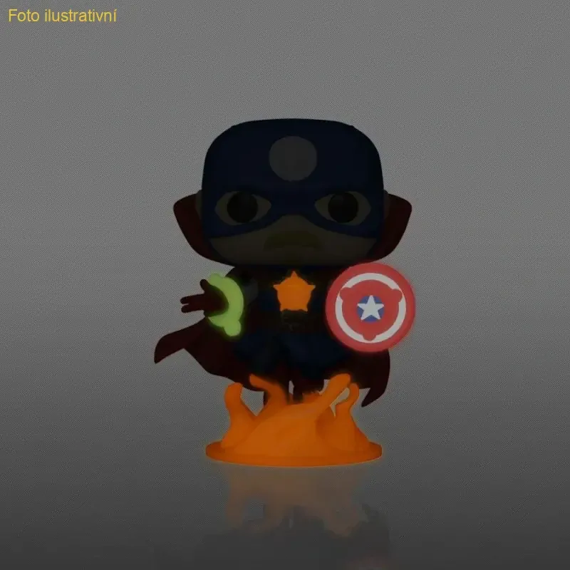 Funko POP! 679 Marvel Infinity Warps, Glow in the Dark- svítí ve tmě- Soldier Supreme (FUNKO)