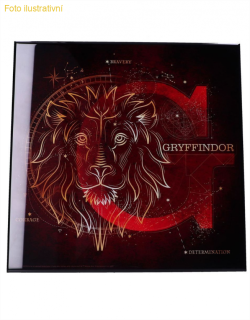 Obraz Harry Potter - Gryffindor Celestial Crystal Clear Art Pictures (Nemesis Now)